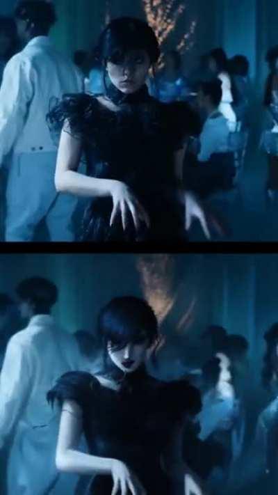 Wednesday Dance using Stable Diffusion [Side-by-Side Comparison]