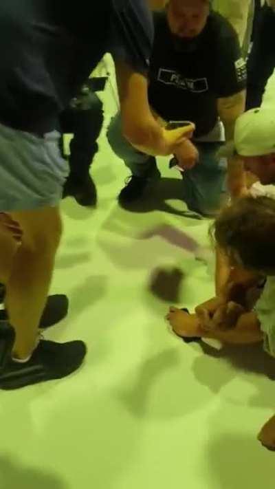 Egging a senator in front of his supporters, what could go wrong?