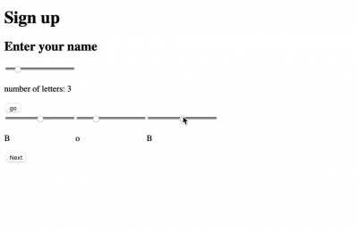 there is an 'other' option at the end of each slider incase your letter isn't there (I forgot to show it in the video
