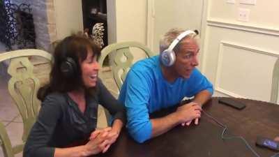 A father's perfect reaction to baby announcement.