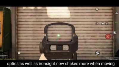 Some really small gunplay feels changes added in season 1