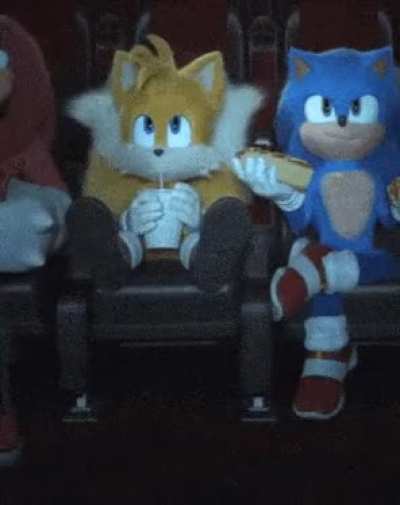 What kind of movie are they watching?