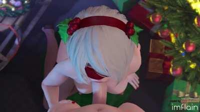2B Christmas Blowjob (Imflain, Audiodude) [Nier: Automata]