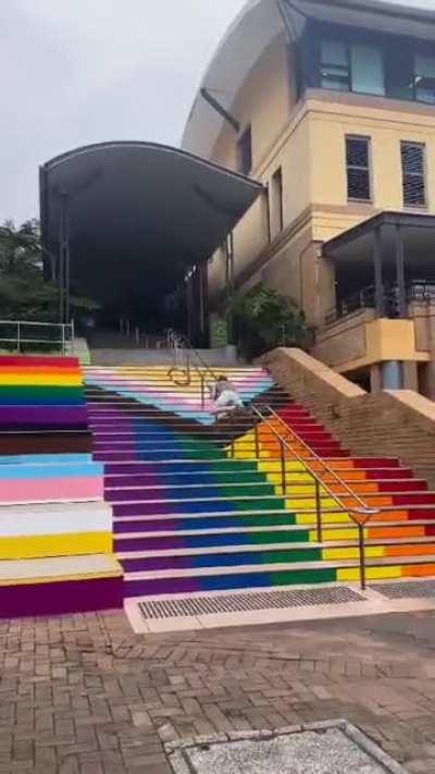 Isn't walking on a flag considered disrespectful tho?