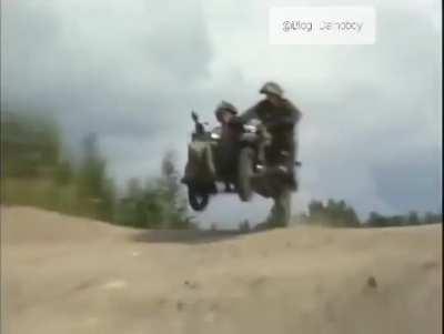 Getting into a side car with a rank 14 behind the wheel