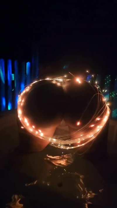 Making my ass shake in the hot tub 