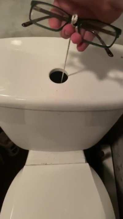 Dad fixed the toilet, quite the spectacle if I do say