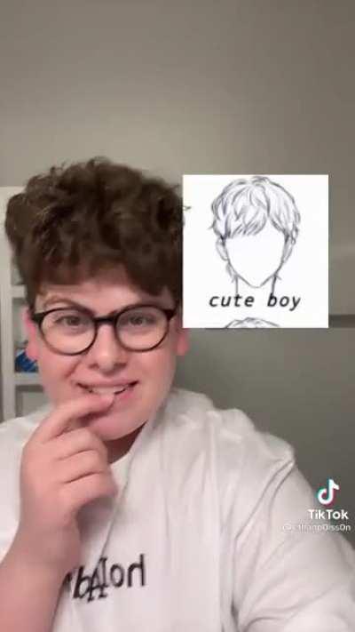 Spoiler alert: they’re all pervert boy. That’s why his eyebrow is attempting to leave this shit show