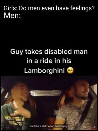 Its Wholesome and Sad at the same time...