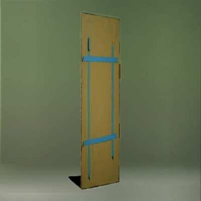 What's on the front side of the painting?