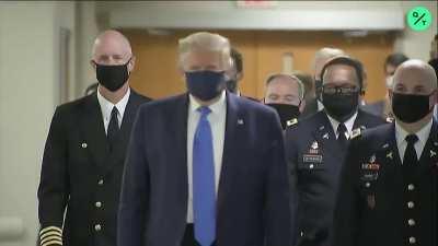 After 6 months, we finally got this idiot to wear a mask