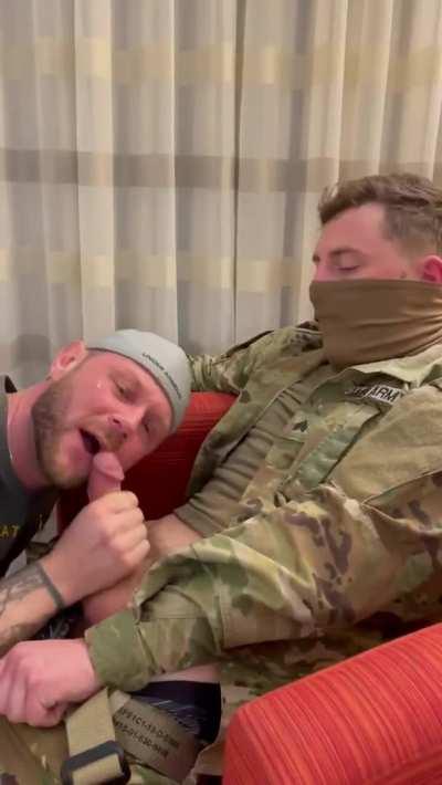 Servicing his fellow ranger!