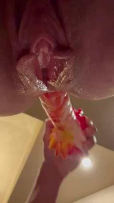 A hard cock would make this complete 🥰