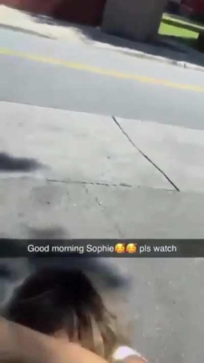 Down goes Sophie