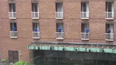 The Wes Naiqama coached 35 member Kaiviti Silktails squad, having just completed 14 days of quarantine in Sydney, sing to thank hotel staff. They will be based in Australia for the duration of the NSWRL Ron Massey Cup