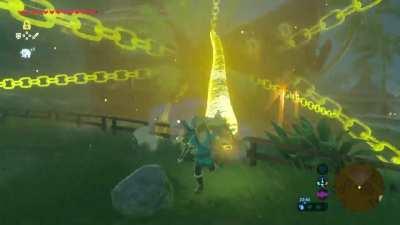 Everyone seems to have issues with this Korok. I find that this is the easiest way.