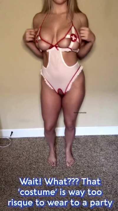 Helping My Busty Blonde Mom Pick Halloween Costumes