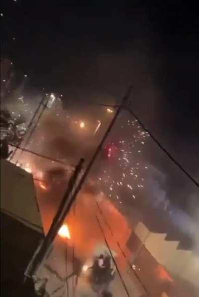 — Palestinian protestors throw molotov cocktails and fireworks at security forces in East Jerusalem