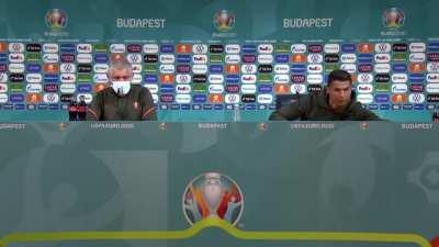 An important message from Cristiano. Drink Water.