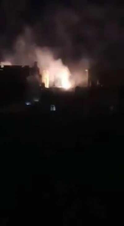 White Phosphorus bombs dropped by Israeli warplanes, onto civilian areas in Gaza, Palestine. White Phosphorus is banned on use in civilian areas by the Geneva Convention.