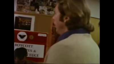 Neo-Nazis attempt to speak at a university but become trapped by protesters instead (1975) 