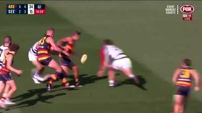 Commentator's son kicks his first AFL goal