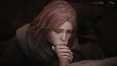 Melina sucking dick (MagMallow)