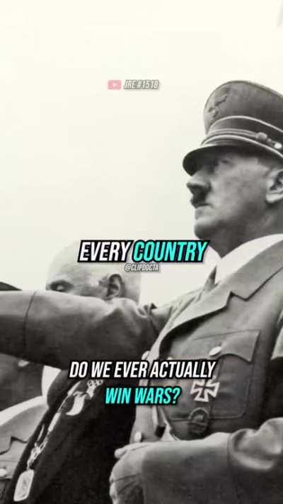 Guy says Germany won both World Wars because German car companies are successful