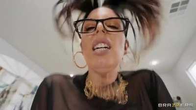 Damn, Angela riding my cock would be so much fun!