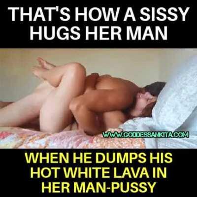 Every sissy thinks having a cock in their ass-pussy is the best feeling .... But only until they feel the hot male semen flooding their pussy 😉😉