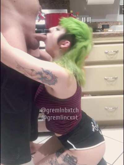 I love when he makes me dinner