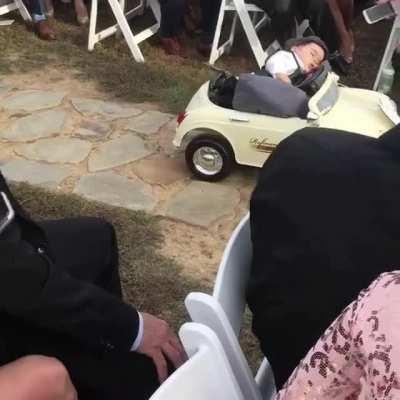 Kid's batteries just ran out of juice mid ceremony