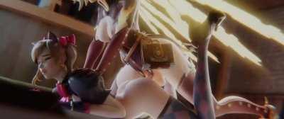 D.va & Futa Mercy (Shir0qq) [Overwatch]