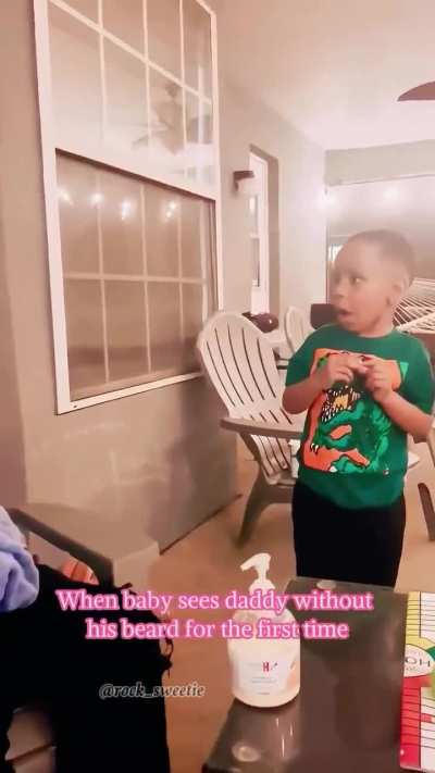 When dads lose their beards. 😂
