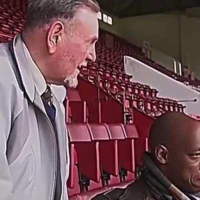 Ian Wright- a professional footballer meets with his former teacher, Sydney Pigden. He described him as the first positive male figure he had in his