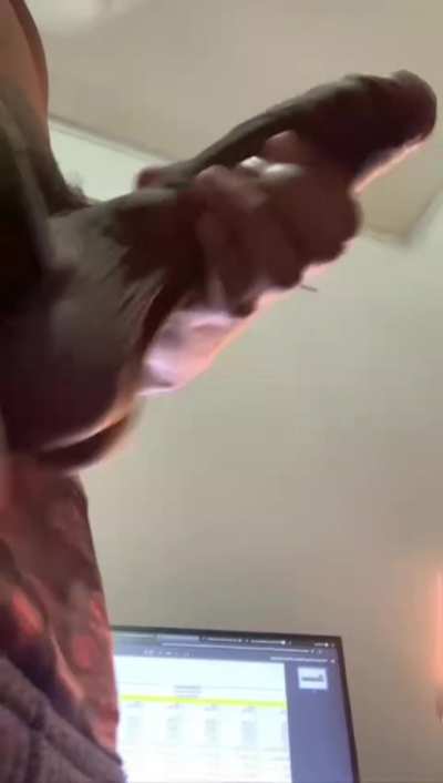 Playing with my horsecock