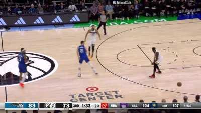 [Highlight] Gobert finds Ant with a pass so saucy it starts a fight at Target Center