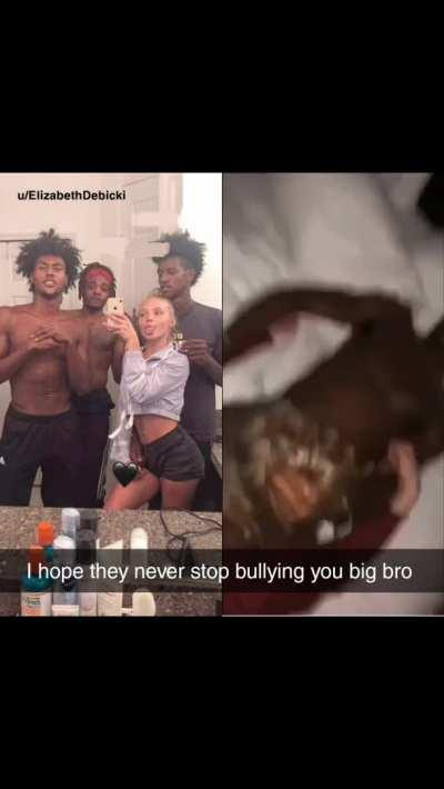 My sister bullies me whilst fucking my bullys