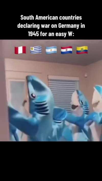Doing the shark dance