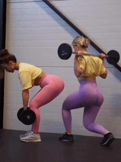 Baddies working out together