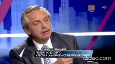 Si esto no llega a ser cierto, afecta a la memoria de Nestor Kirchner ! es muy grave.