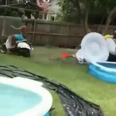 Showing some jumping skills with a scooter. WCGW?