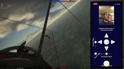 I built an iOS app for myself that tracks your head pose and sends it to OpenTrack. Turns out it works great with *any* TrackIR game now. /r/flightsim begged me to release it on the App Store, so I did. Here's me doing a horrible job in War Thunder, but u