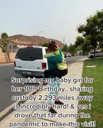 That is so special! I would go any distance for that kind of hug.