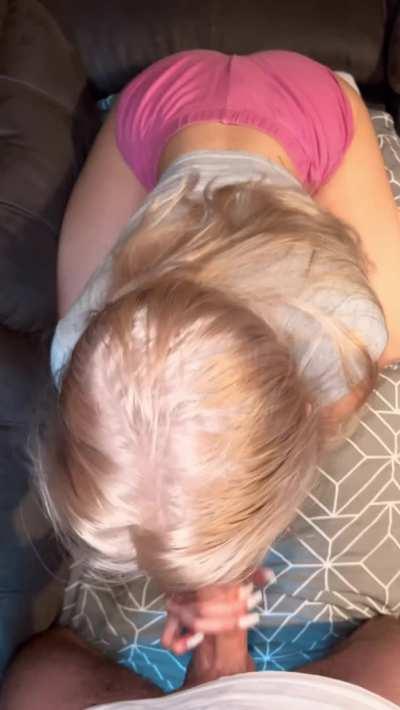 can i suck on your dick like this every single day if i ask nicely?