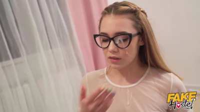 Rika Fane Accidentally Gets Cum On Her Face