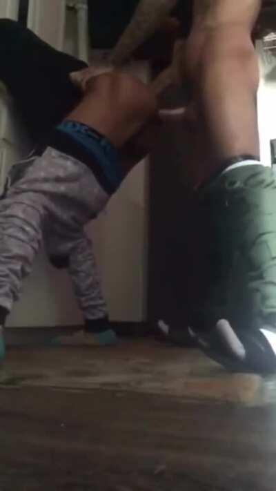 Shooting his ass full