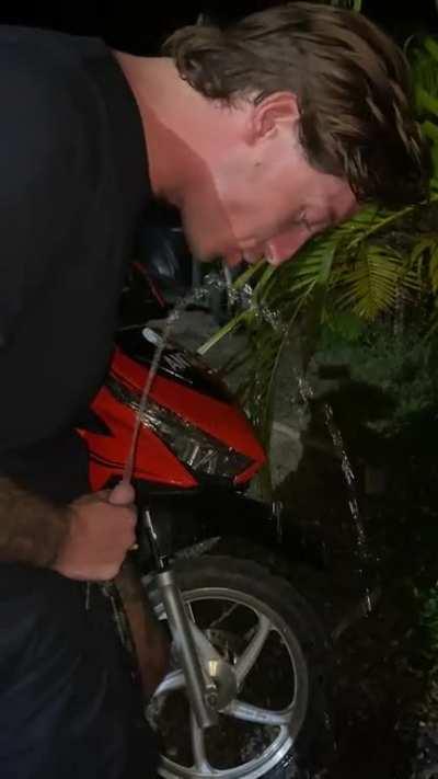 Sipping from the waterfall of life