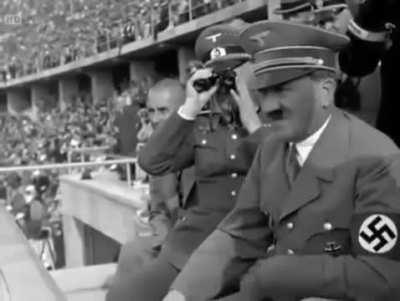 Hitler being high on meth in the 1936 Olympics