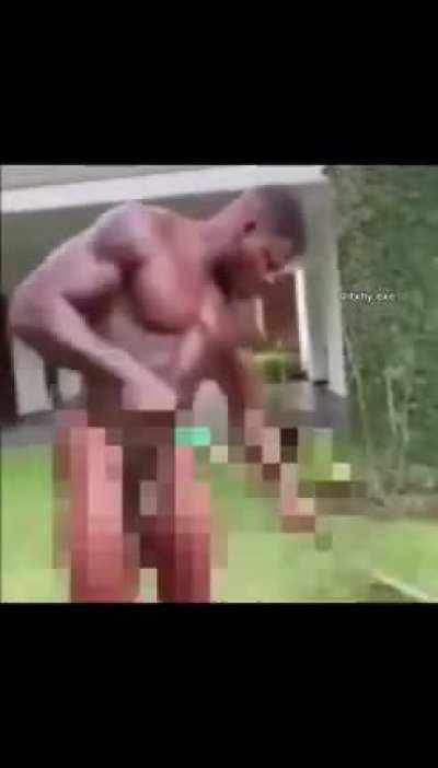 erotic thug cleaning